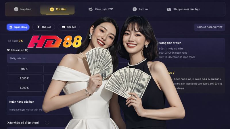 Anh em cần phải đáp ứng các điều kiện rút tiền tại HD88